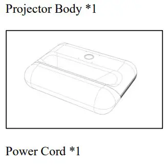 Shenzhen Holatek H79P Smart Projector Instruction Manual - Scope of Delivery