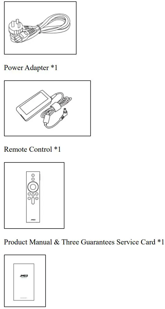 Shenzhen Holatek H79P Smart Projector Instruction Manual - Scope of Delivery