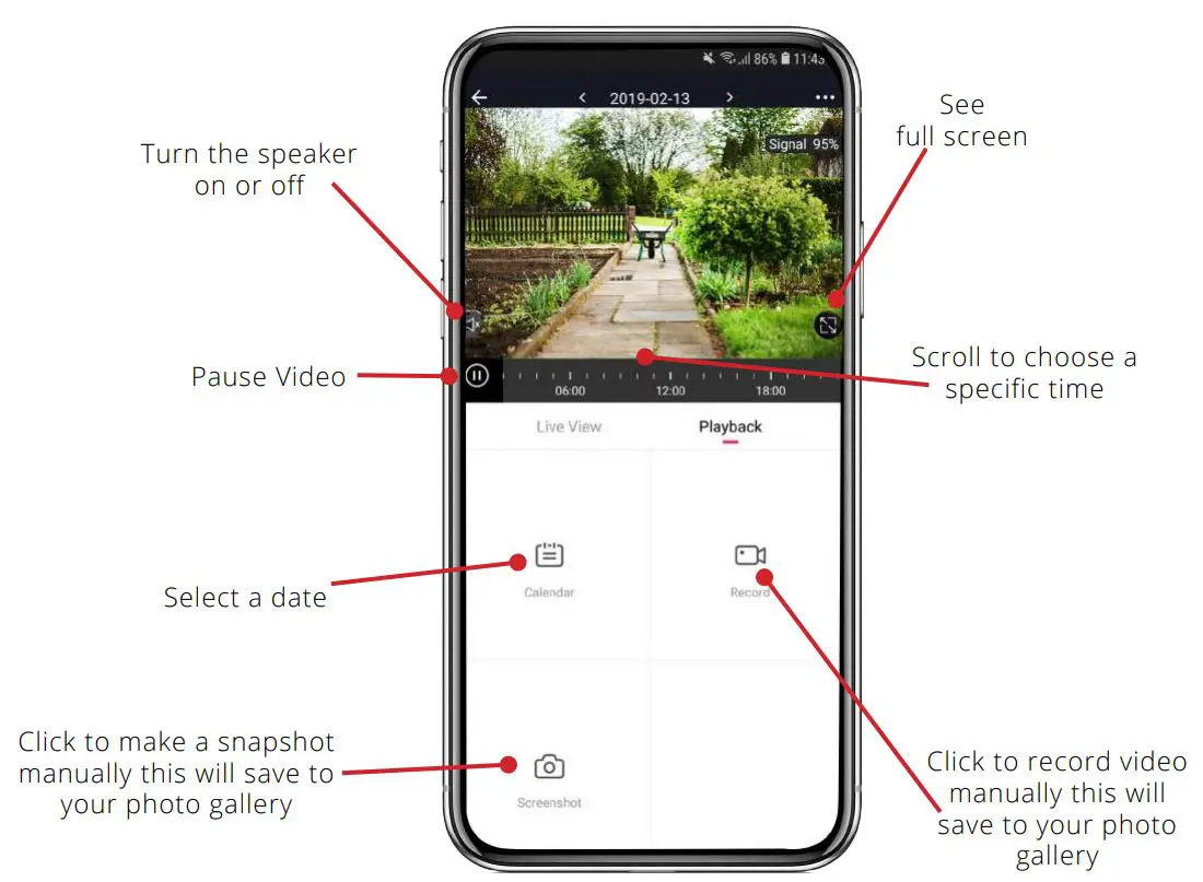 time2 Oscar 2 Outdoor Camera User Manual - Recording Playback