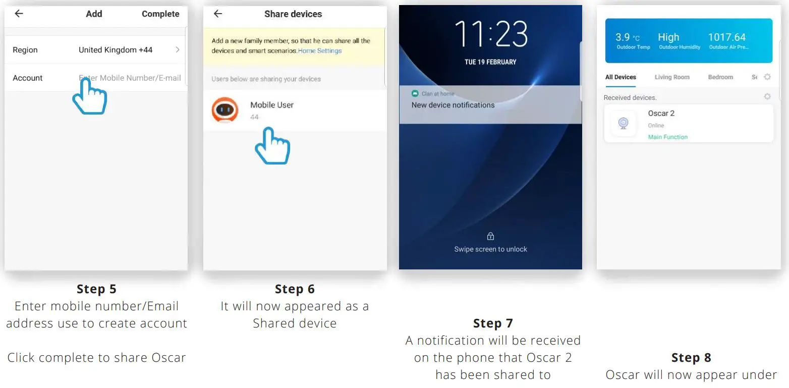 time2 Oscar 2 Outdoor Camera User Manual - Sharing Oscar 2