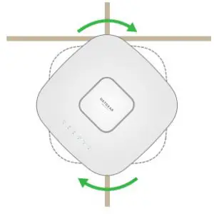 NETGEAR WAX630 Insight Managed WiFi 6 AX6000 Tri Band Multi Gig Access Point - clockwise