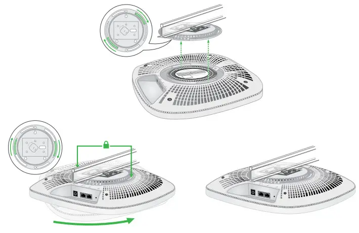 NETGEAR WAX630 Insight Managed WiFi 6 AX6000 Tri Band Multi Gig Access Point - hold assece