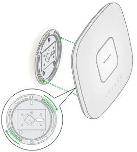 NETGEAR WAX630 Insight Managed WiFi 6 AX6000 Tri Band Multi Gig Access Point - point wall 1