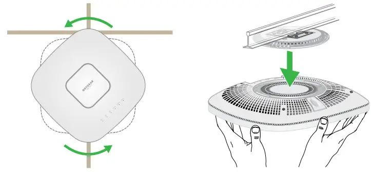 NETGEAR WAX630 Insight Managed WiFi 6 AX6000 Tri Band Multi Gig Access Point - wall