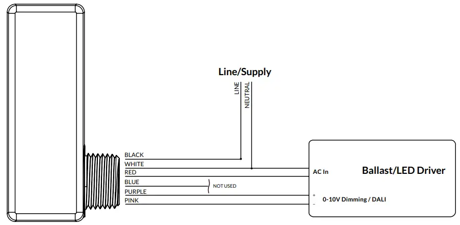 EnCELIum Wireless Control Module-Dimmable Luminaire Wiring