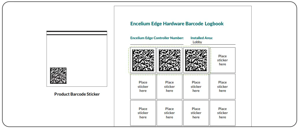 EnCELIum Wireless Control Module-Product Barcode Sticker