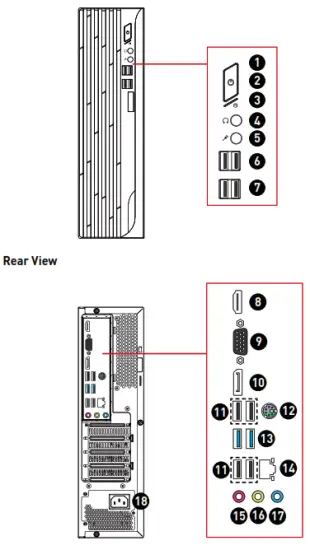 MSI PRO DP1 B0A5 Pro Series Personal Computer
