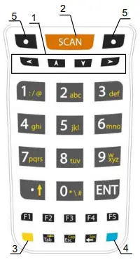 DATALOGIC BI3110W Mobile Computer - Numeric Keyboard