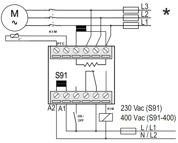 Seneca S91 400 Multi Protection Relay for Motors - AMMETER