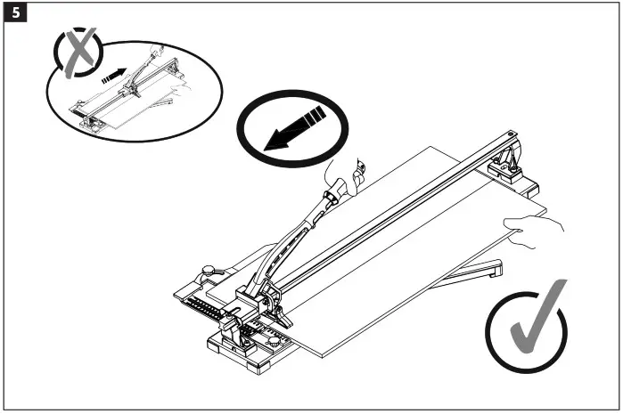 MEEC TOOLS 016491 Tile Cutter - Product Ovrview 5