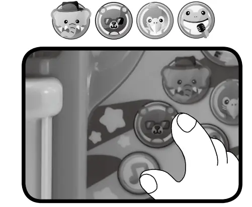 vtech 80537800 Zoo Jamz Tiger Rock Guitar - fig 5