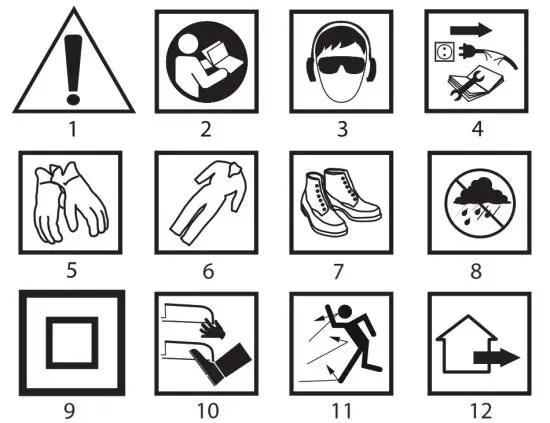 VERTO Hedge Trimmer - SYMBOLS