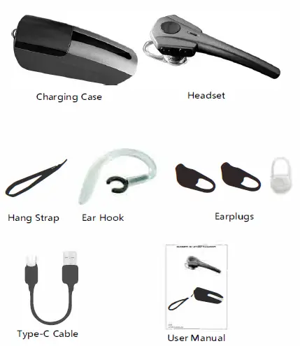 Shenzhen Quanmeng Technology A16 Business Bluetooth Headset with Charging Case 1