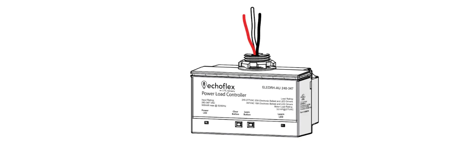 Echoflex Eledr-rh Power Load Controller Installation Guide
