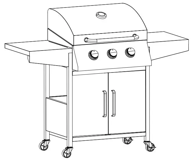 Maxxgarden Burner Gas Grill Instruction Manual