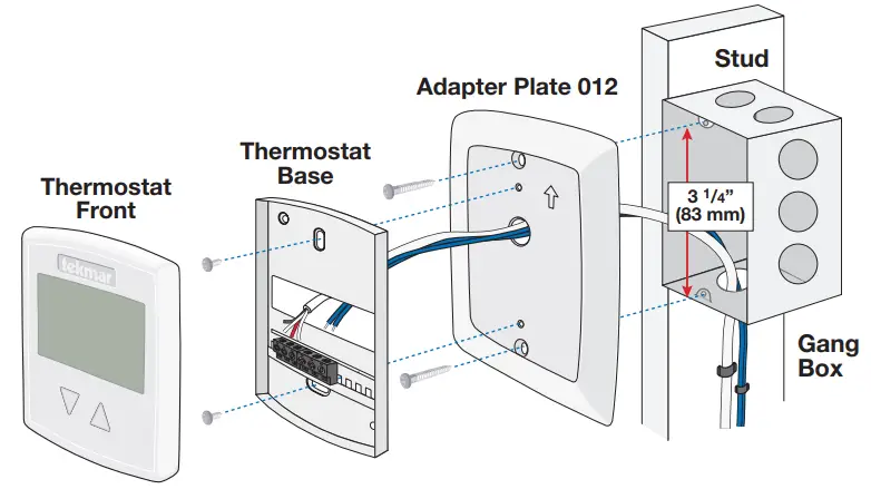 tekmar 519 Radiant Thermostat - Gang