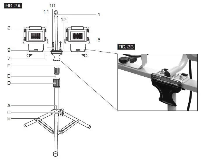 ILLUMINATOR WL-13000T 13-000 Lumen Led Work Light FIG 4