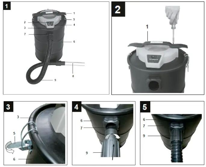 TOTAL TAVC12202 ASH Vacuum Cleaner - Annex I