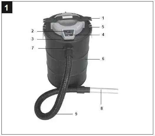 TOTAL TAVC12202 ASH Vacuum Cleaner - Product description