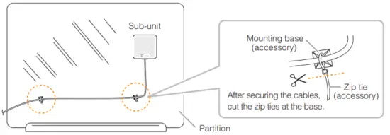 For cable arrangement