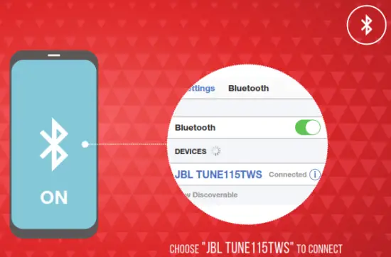 JBL Tune115 TWS True Wireless Earbuds - blutooth