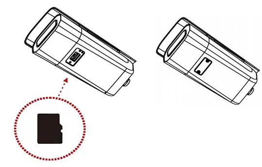 honic UltraHD 4K 8MP Weatherproof Outdoor POE IP Camera User Guide - Insert the MicroSD card