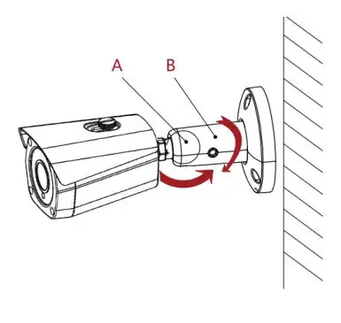 honic UltraHD 4K 8MP Weatherproof Outdoor POE IP Camera User Guide - Loose the regulation screw to adjust the camera angle
