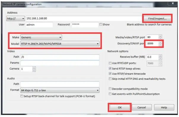 honic UltraHD 4K 8MP Weatherproof Outdoor POE IP Camera User Guide - Network IP camera Configuration