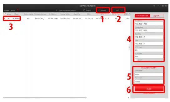 honic UltraHD 4K 8MP Weatherproof Outdoor POE IP Camera User Guide - Quick Configuration Tool