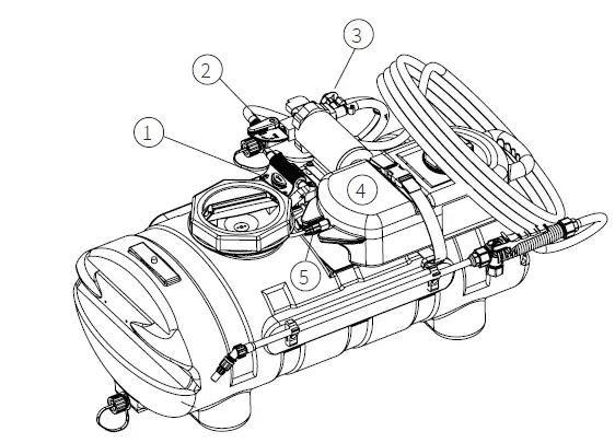 CHAPIN 97361 15 Gallon Mixes On Exit ATV Sprayer fig 10