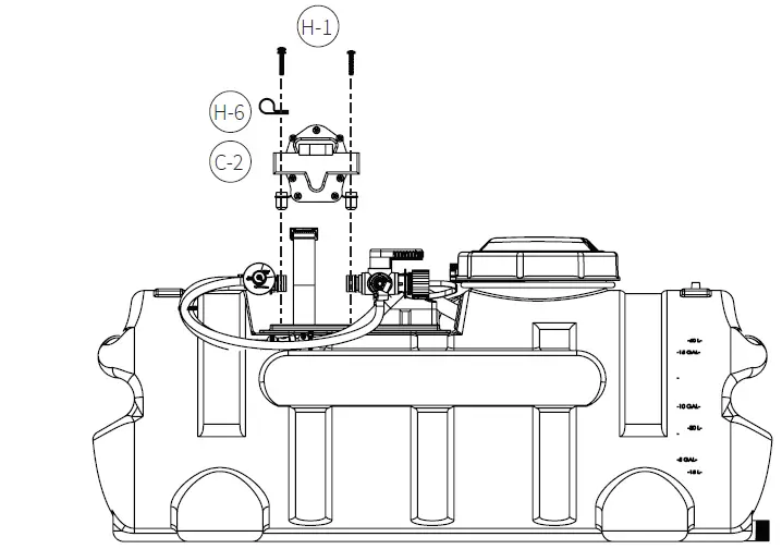 CHAPIN 97361 15 Gallon Mixes On Exit ATV Sprayer fig 3