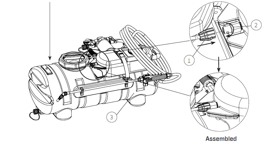 CHAPIN 97361 15 Gallon Mixes On Exit ATV Sprayer fig 8
