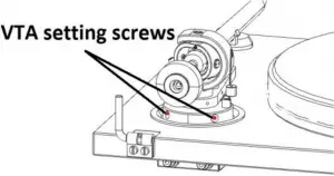 Adjusting the vertical tracking angle