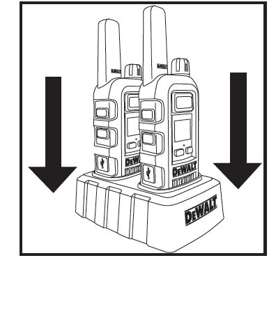 DEWALT DXFRS300 1W Walkie Talkies Heavy Duty Business Two-Way Radios 8