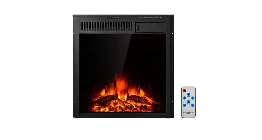 Costway Ep24790 22.5 Inch Electric Fireplace Insert Freestanding And Recessed Heater User Manual