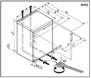 FIG 3 External dimensions of the appliance