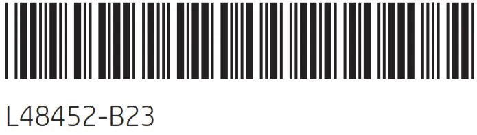 hp KB42 Wireless Keyboard bar code