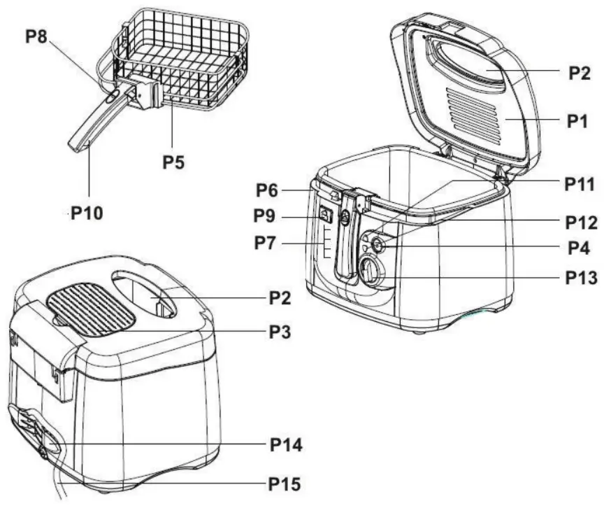 HYUNDAI DF 203 Deep Fryer -