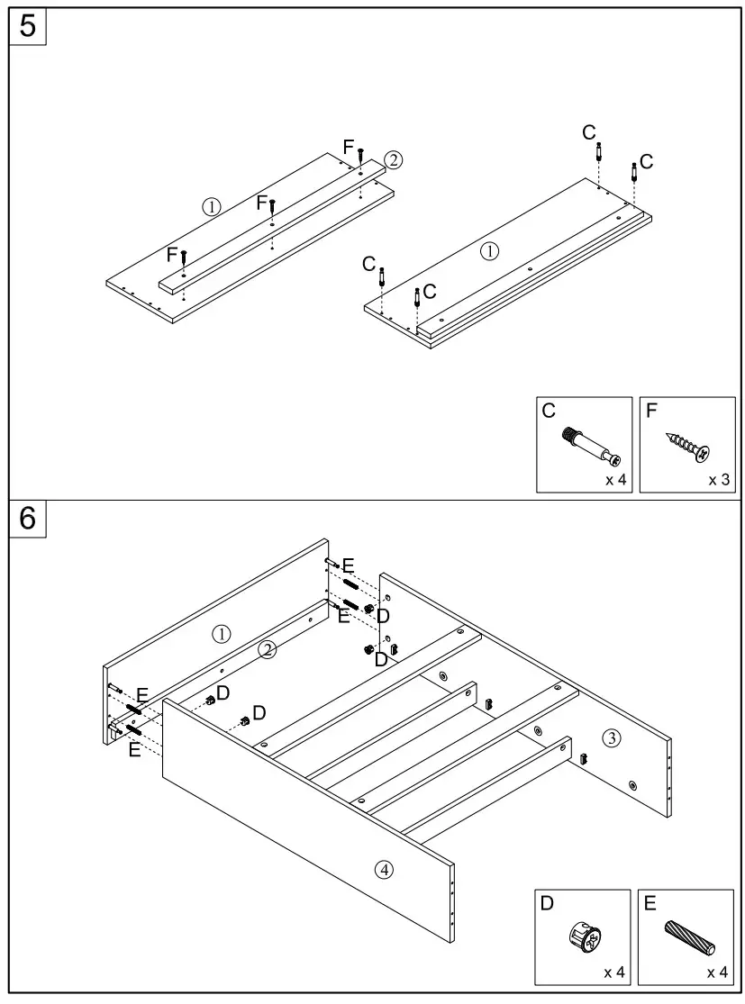 thdstatic Night Table Drawers and 6 Compartments Gold Metal Legs - figure 11
