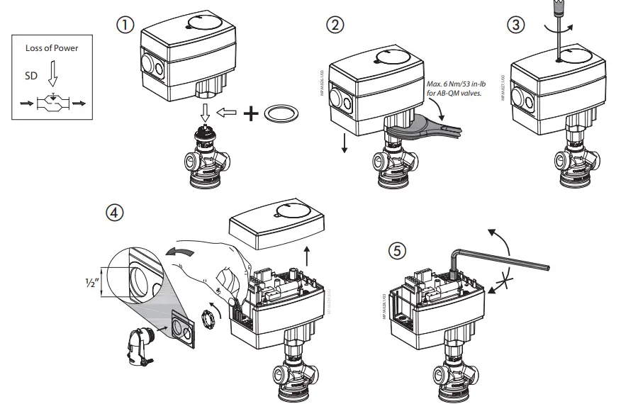 Danfoss-AME-13-SU-SD-1-Supply-Voltage-Actuator-FIG-4