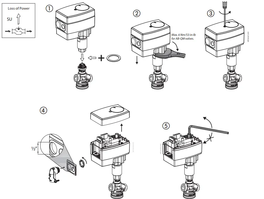Danfoss-AME-13-SU-SD-1-Supply-Voltage-Actuator-FIG-5