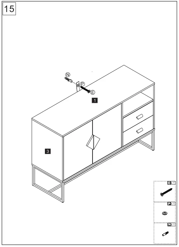HOMEDEdepot 4725 inWhite TV Stand Wood Entertainment Center with 1Shelf - fig 17
