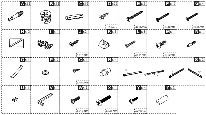 HOMEDEdepot 4725 inWhite TV Stand Wood Entertainment Center with 1Shelf - fig 2