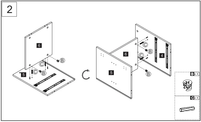 HOMEDEdepot 4725 inWhite TV Stand Wood Entertainment Center with 1Shelf - fig 4