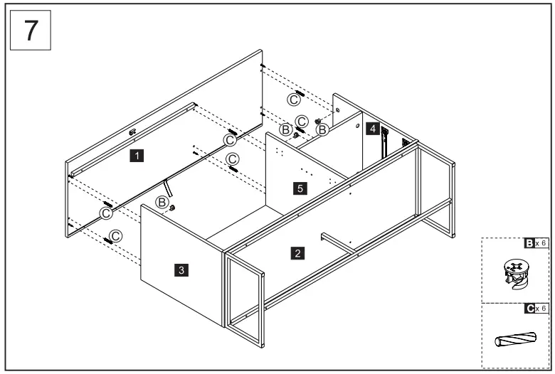 HOMEDEdepot 4725 inWhite TV Stand Wood Entertainment Center with 1Shelf - fig 9
