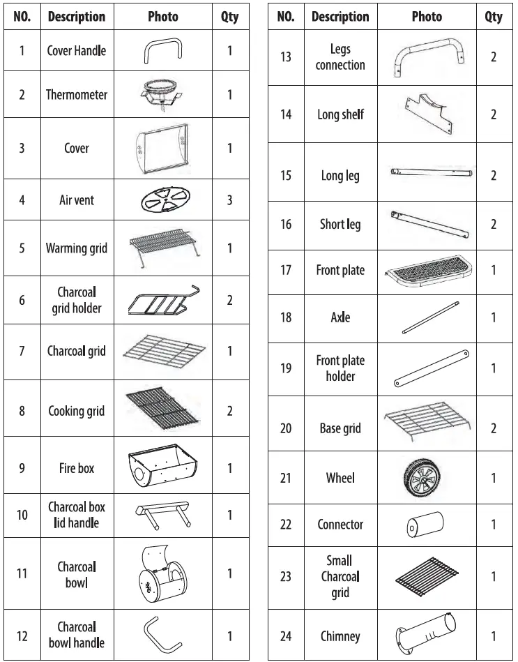 nutrichef SLCSG20 Portable Outdoor Charcoal BBQ Grill-3