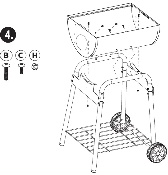 nutrichef SLCSG20 Portable Outdoor Charcoal BBQ Grill-7