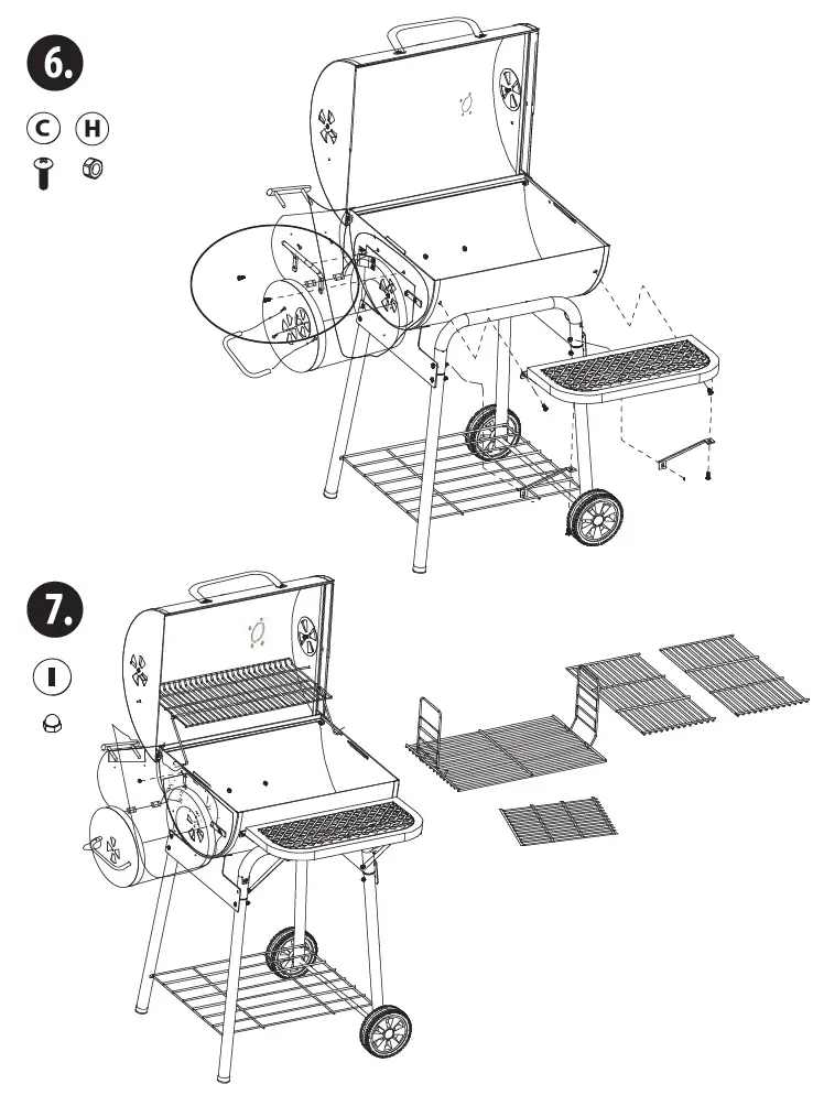 nutrichef SLCSG20 Portable Outdoor Charcoal BBQ Grill-9