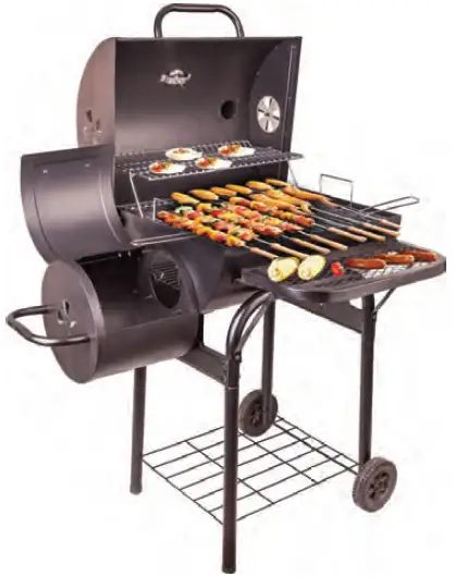 nutrichef SLCSG20 Portable Outdoor Charcoal BBQ Grill