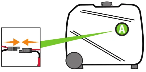 CHAMPION 201155 4650W Wireless Remote Start Inverter Generator - battery